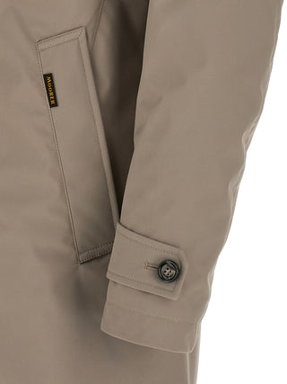 Chaqueta con caparazón de poliéster gris