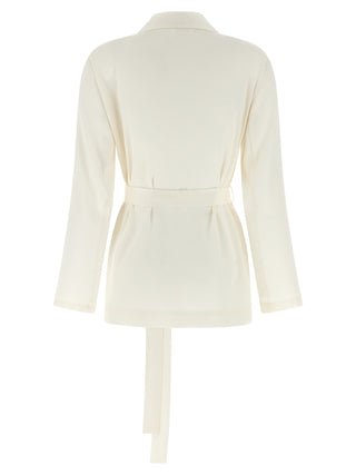 White Polyester Blazer