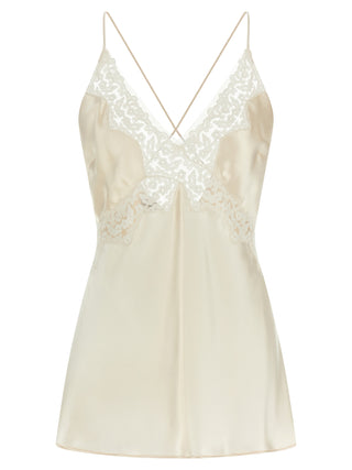 Beige Viscose Tank Tops