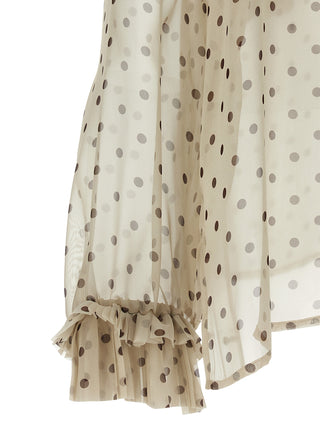 Beige Polyester Blouse