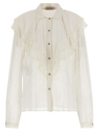Beige Acetate Blouse