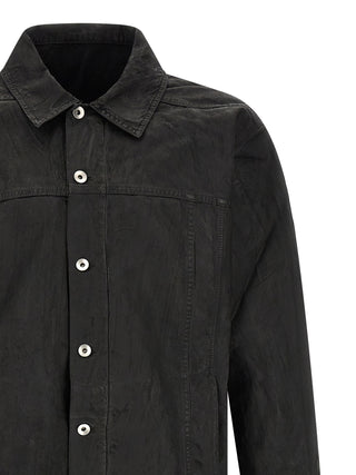 Black Cotton Denim Jacket