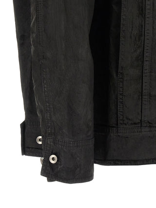 Black Cotton Denim Jacket