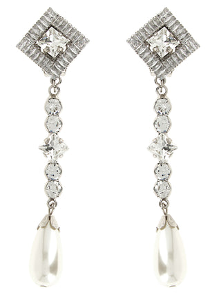 Silver Plastic Earrings