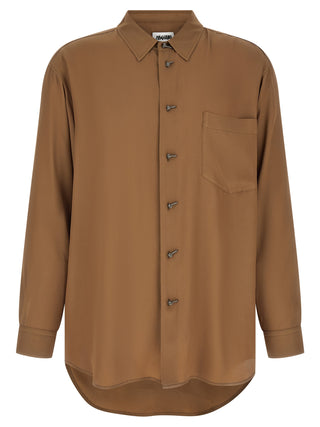 Brown Acetate Blouse