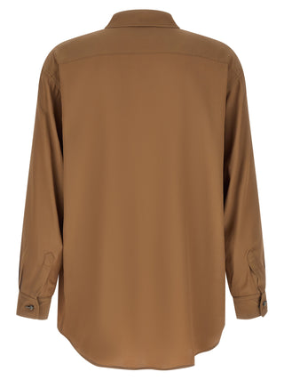 Brown Acetate Blouse