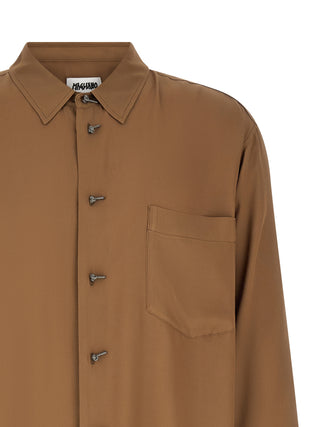 Brown Acetate Blouse