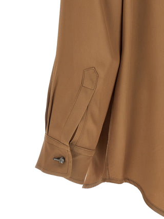 Brown Acetate Blouse