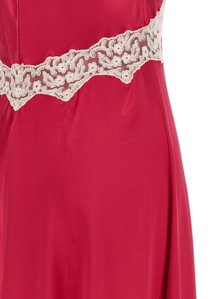 Fuchsia Viscose Long Dress