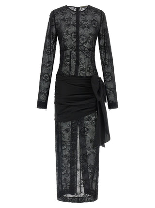 Black Viscose Long Dress