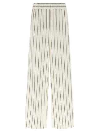 White Linen Casual Pants