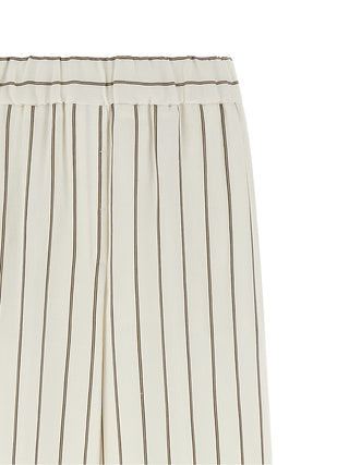 White Linen Casual Pants