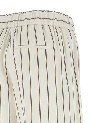 White Linen Casual Pants
