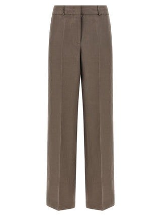 Brown Linen Pants