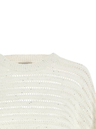 White Cotton Cardigan