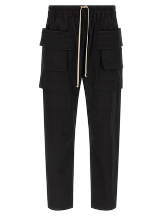 Black Cotton Cargo Pants