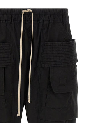 Black Cotton Cargo Pants