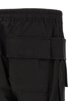 Black Cotton Cargo Pants