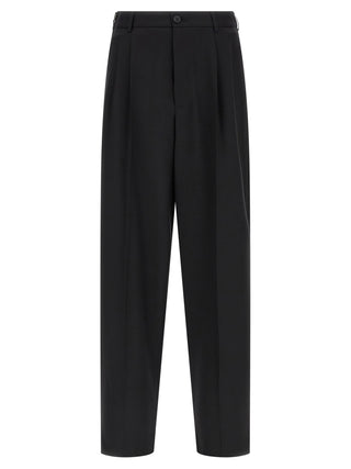 Pantalones de vestir de lana negra