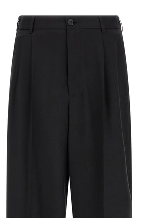 Pantalones de vestir de lana negra