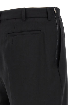 Pantalones de vestir de lana negra