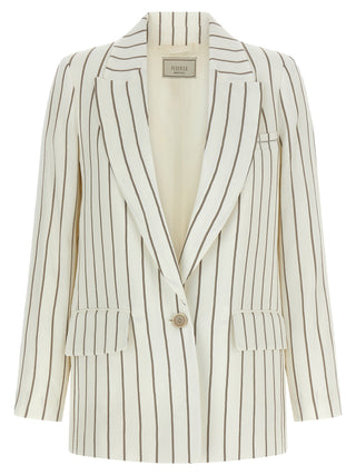 White Linen Blazer
