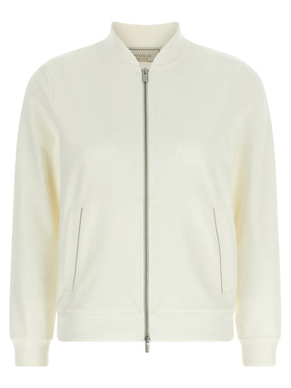 White Cotton Sweatshirt