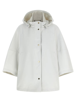 Beige Polyester Shell Jacket