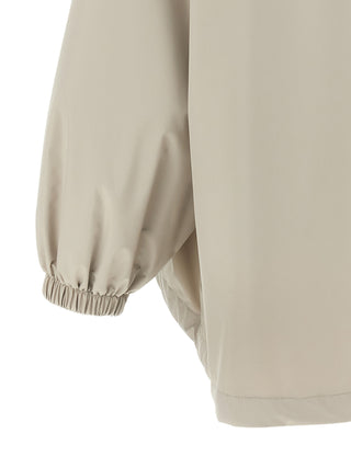 Gray Polyester Shell Jacket