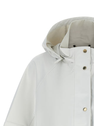 Beige Polyester Shell Jacket