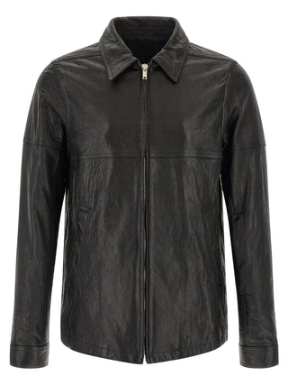 Black Lamb Leather Leather Jacket