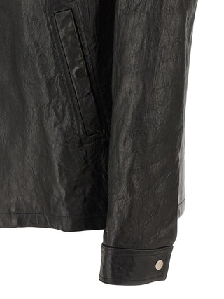 Black Lamb Leather Leather Jacket