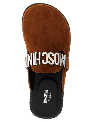 Brown Calfskin Clogs