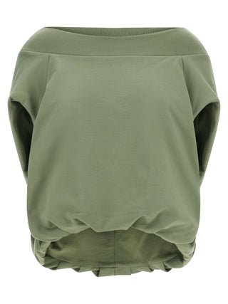 Sudadera beige de algodón