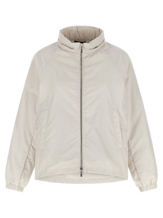 Chaqueta shell de poliéster beige