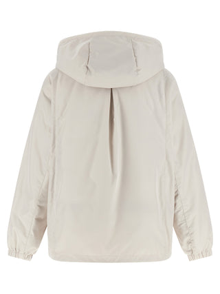 Chaqueta shell de poliéster beige