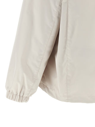Chaqueta shell de poliéster beige