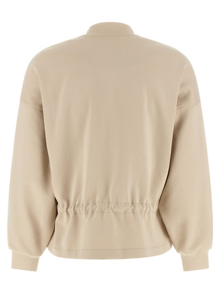 Beige Cotton Sweatshirt