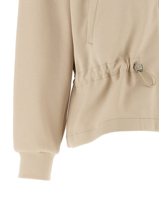 Beige Cotton Sweatshirt