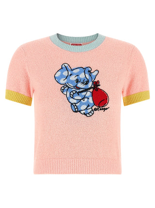 Camiseta de algodón multicolor