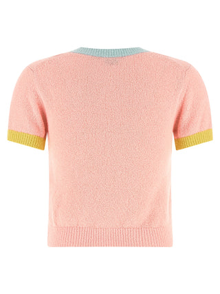 Camiseta de algodón multicolor