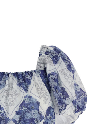 Blue Ramie Blouse