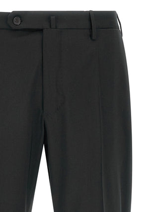 Black Virgin Wool Dress Pants
