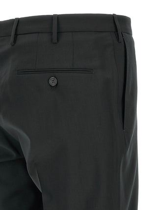 Black Virgin Wool Dress Pants