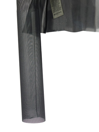Black Silk Full-Length Jacket