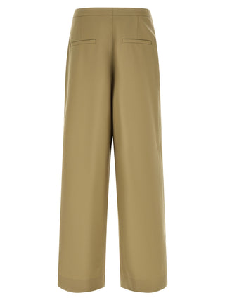 Bicolor Wool Casual Pants