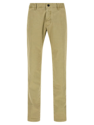 Bicolor Cotton Casual Pants