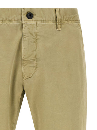 Bicolor Cotton Casual Pants