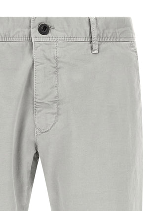 Pantalones casuales de algodón gris