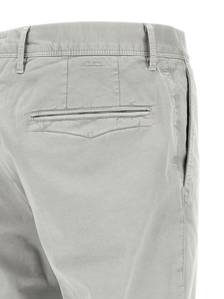 Pantalones casuales de algodón gris